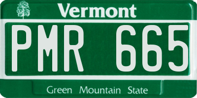 VT license plate PMR665