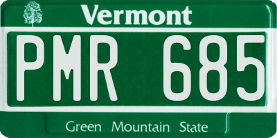 VT license plate PMR685