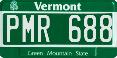 VT license plate PMR688