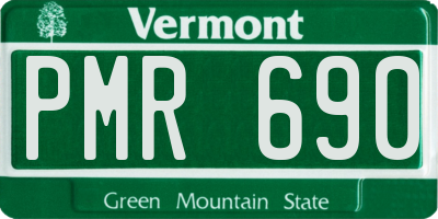 VT license plate PMR690