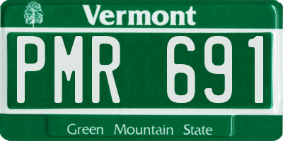VT license plate PMR691