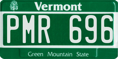 VT license plate PMR696