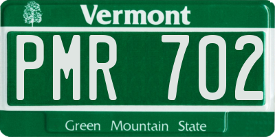 VT license plate PMR702