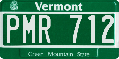 VT license plate PMR712