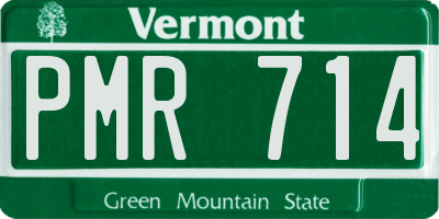 VT license plate PMR714
