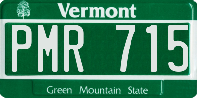 VT license plate PMR715