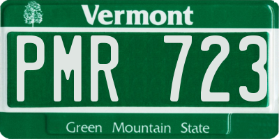 VT license plate PMR723