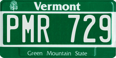 VT license plate PMR729