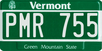VT license plate PMR755
