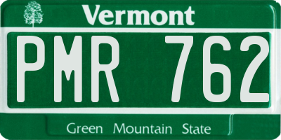VT license plate PMR762