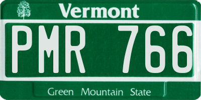 VT license plate PMR766