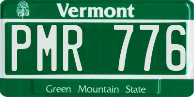 VT license plate PMR776