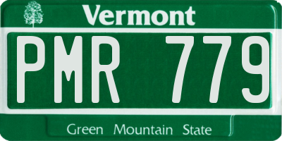 VT license plate PMR779