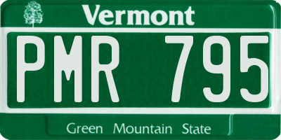 VT license plate PMR795