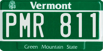 VT license plate PMR811