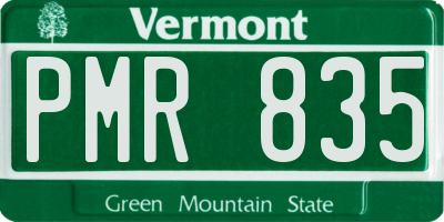 VT license plate PMR835
