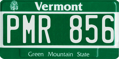 VT license plate PMR856
