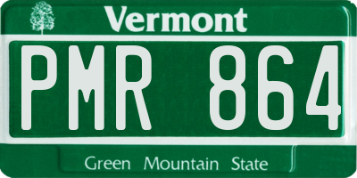 VT license plate PMR864