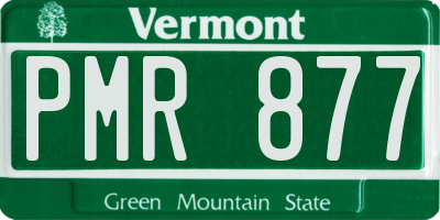 VT license plate PMR877