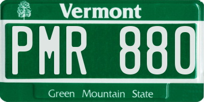 VT license plate PMR880