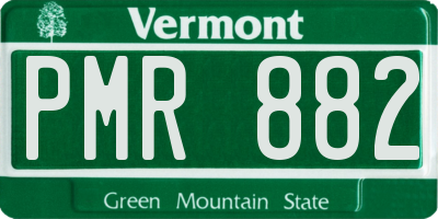 VT license plate PMR882
