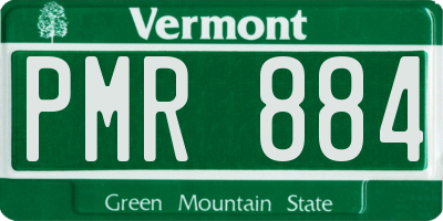 VT license plate PMR884