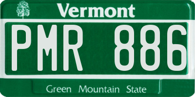 VT license plate PMR886