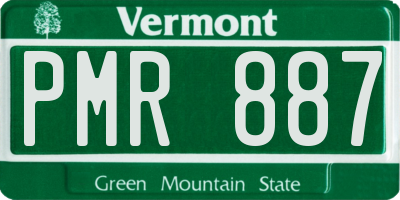 VT license plate PMR887