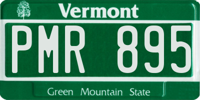 VT license plate PMR895