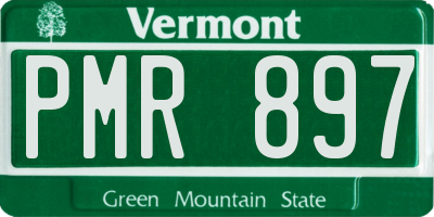VT license plate PMR897