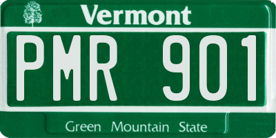 VT license plate PMR901