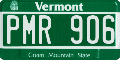 VT license plate PMR906