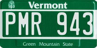 VT license plate PMR943