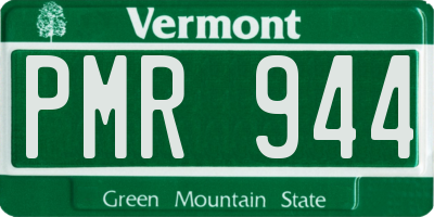 VT license plate PMR944