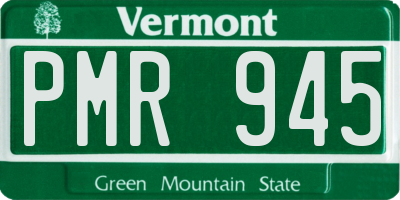 VT license plate PMR945