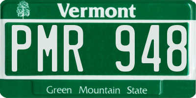 VT license plate PMR948