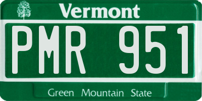 VT license plate PMR951