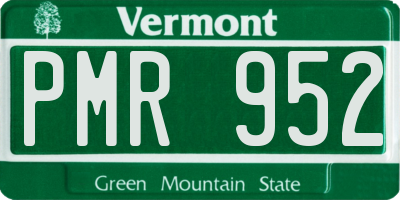 VT license plate PMR952