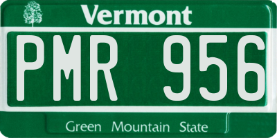 VT license plate PMR956