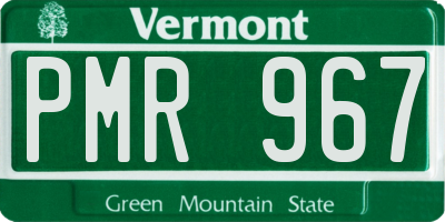VT license plate PMR967