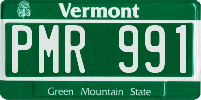 VT license plate PMR991
