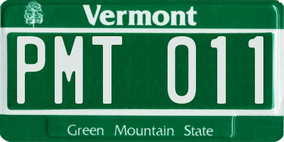 VT license plate PMT011