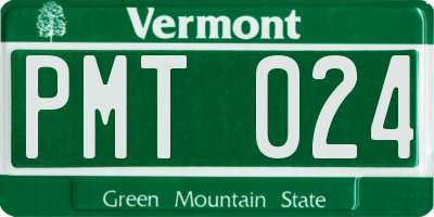 VT license plate PMT024