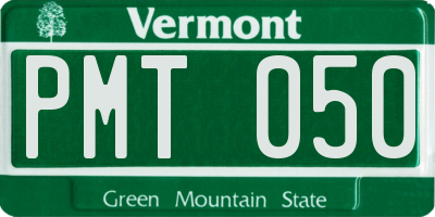 VT license plate PMT050