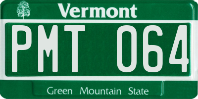 VT license plate PMT064