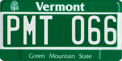 VT license plate PMT066