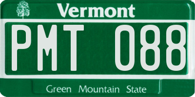 VT license plate PMT088