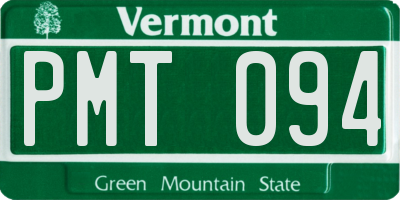 VT license plate PMT094