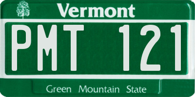 VT license plate PMT121