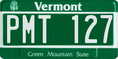 VT license plate PMT127
